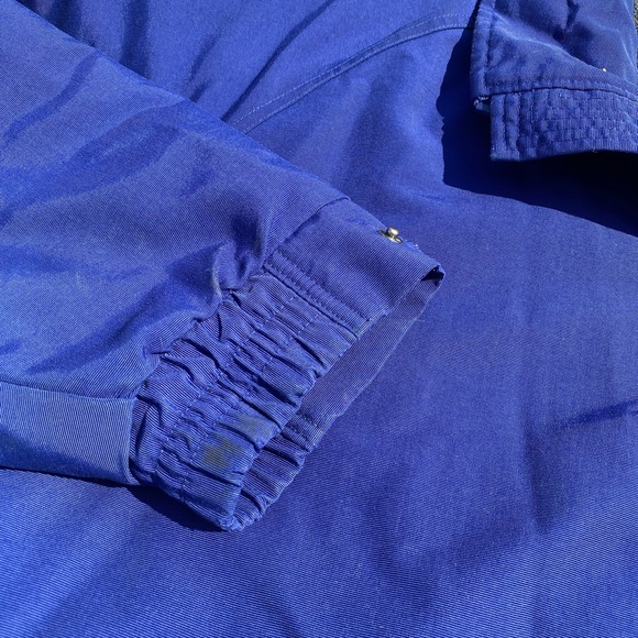 Vintage Y2K Carhartt Royal Blue Zip-Up Lined Fleece Nylon Cold Weather Jacket L - Picture 8 of 10